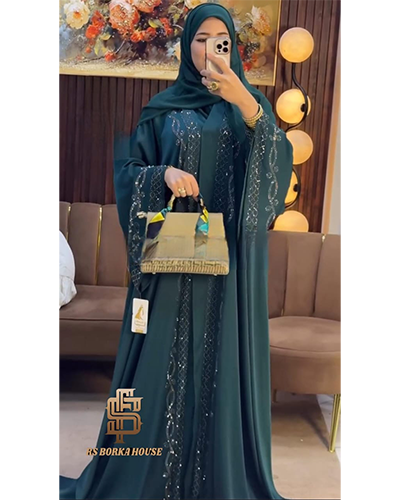 ওয়ান পার্ট ২০০ ইঞ্চি ঘেরের গাউন বোরকা